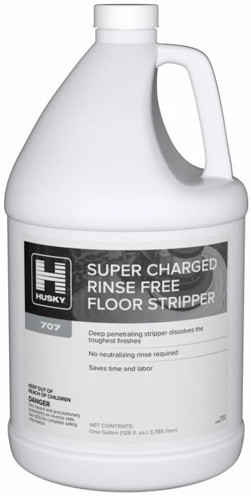 HUSKY 707 Super Charged Rinse Free Floor Stripper (Gallon case 4\1)