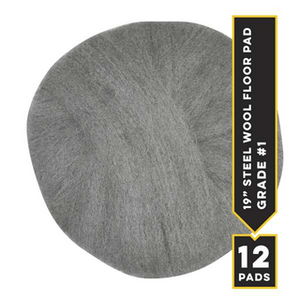 GMT #1 - 19" Radial Steel Wool Pads, case of 12