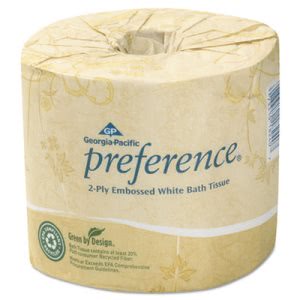 Preference Standard Roll Toilet Paper, 80 Rolls per Case